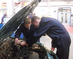 Pupils vocational learning at Omagh College