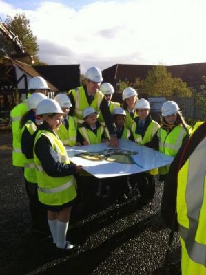 The Site preparation Work starts celebrated by pupils from all six schools